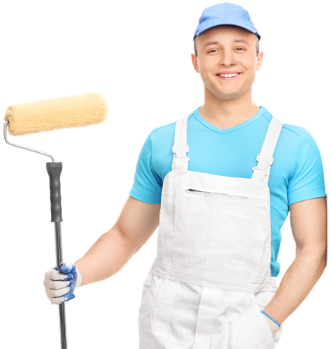 painter with roller