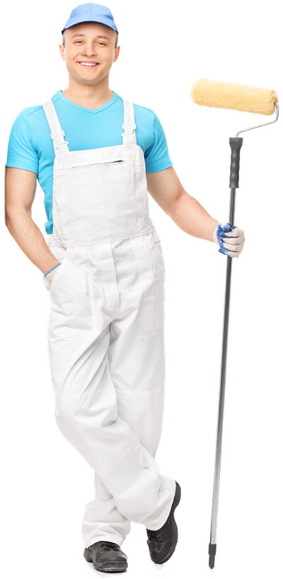 painter with roller